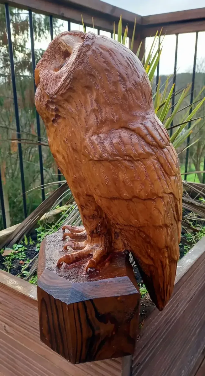 Felix the Tawny Owl hand carved owl