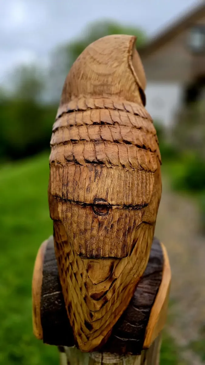 Henry the Barn Owl hand carved owl