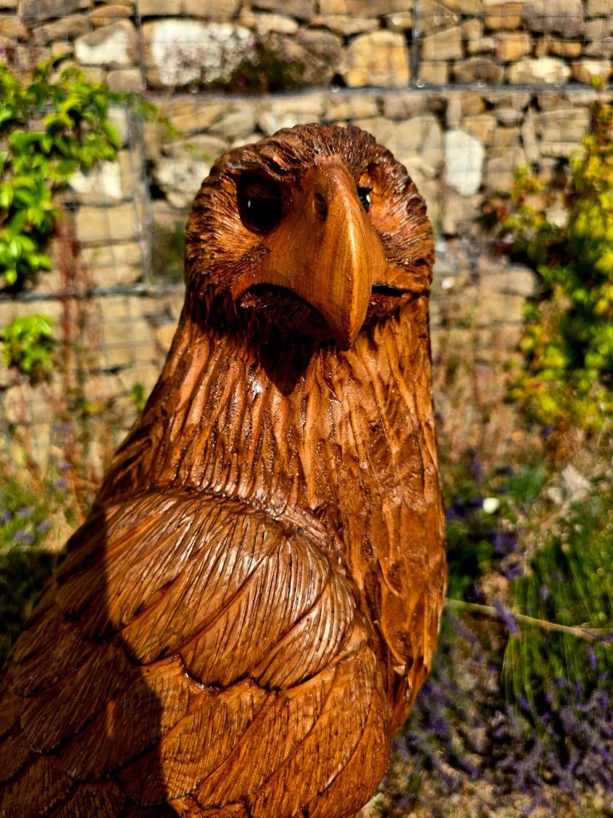 Juno the Eagle, hand carved eagle carving