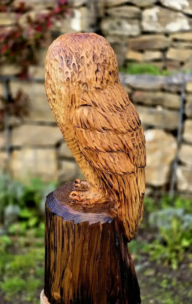 Milo the Tawny Owl hand carved owl